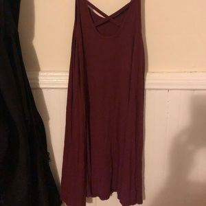 WORN ONCE- plum flowy dress